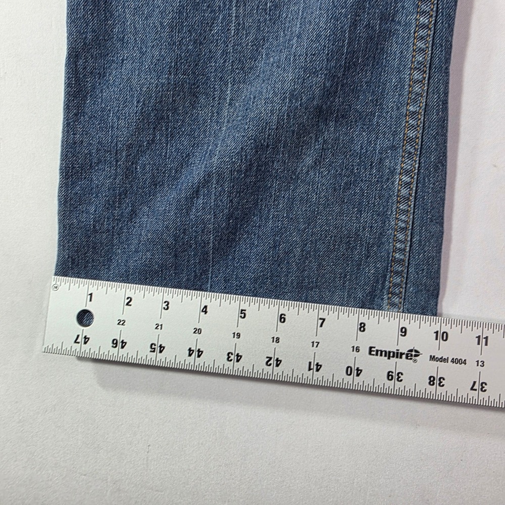 Liz Lange Target Maternity Jeans Blue Straight Leg Belly Panel Size 14 NWT - Picture 6 of 15